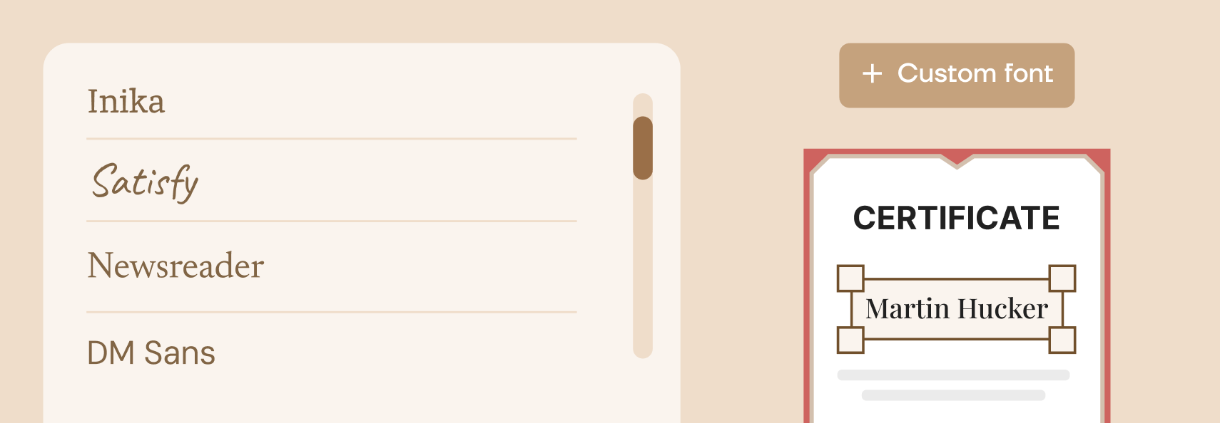 Custom fonts Custom fonts