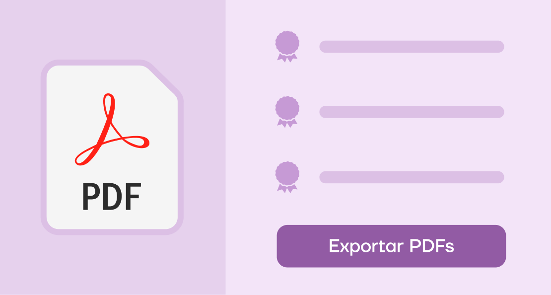 Exportar certificados en PDF en masa Exportar certificados en PDF en masa