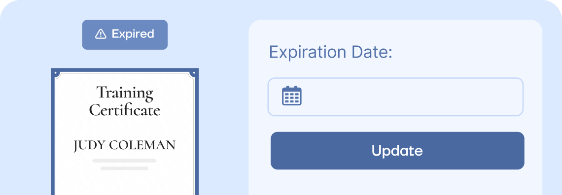 Credential renewals Credential renewals